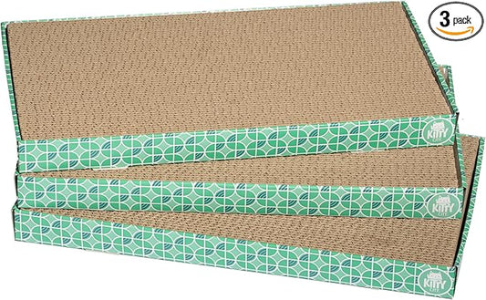 Kitty City XL Wide Corrugate Cat Scratchers 3 Pieces, Cat Scratching, Cat by KittyCity