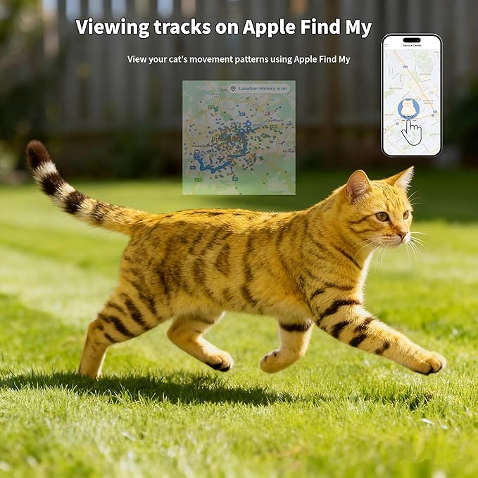 Pet Tracker, GPS Collar for Cats Smart tag, Waterproof Compatible - Image 9