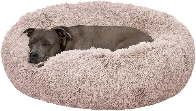 Furhaven 36" Round Calming Donut Dog Bed by FurHaven