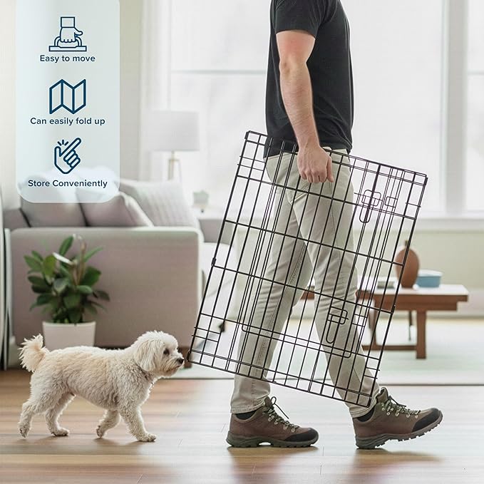 Dog Playpen - Foldable Metal Exercise Puppy Play Pen - Indoor/Outdoor Pen with - Image 3