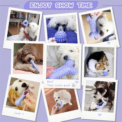 Petcare 6 Pack Puppy Teething Toys, Cute Purple Small Dog Chew Toys - Image 8