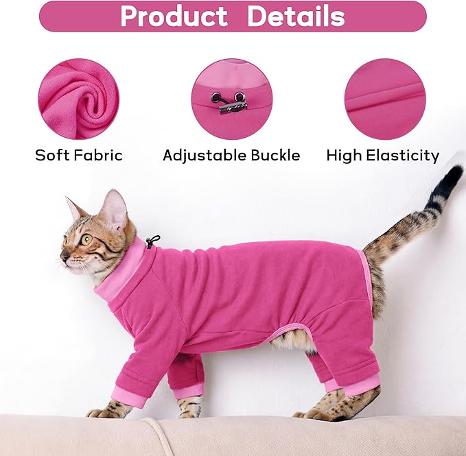 PUMYPOREITY Cat Calming Sweater – Helps Reduce Licking & Grooming Habits - Image 4