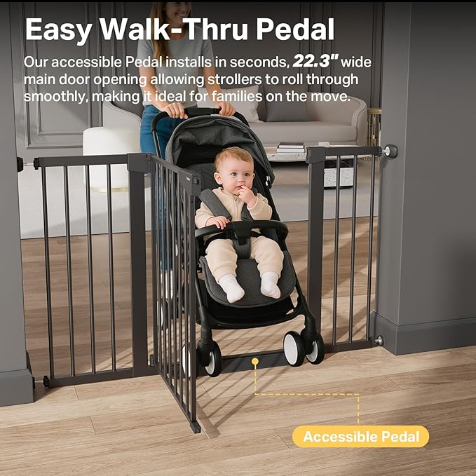 Cumbor 2 Pack 29.7-51.5" Extra Wide Baby Gate - Image 9