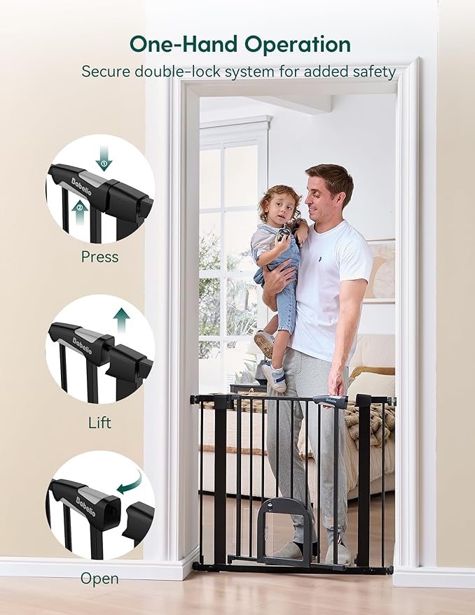 Babelio 36" Tall Upgraded Baby Gate - Image 5