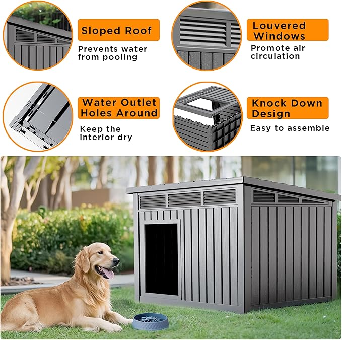 DRATO Large Dog House Outdoor for Indoor - Image 6