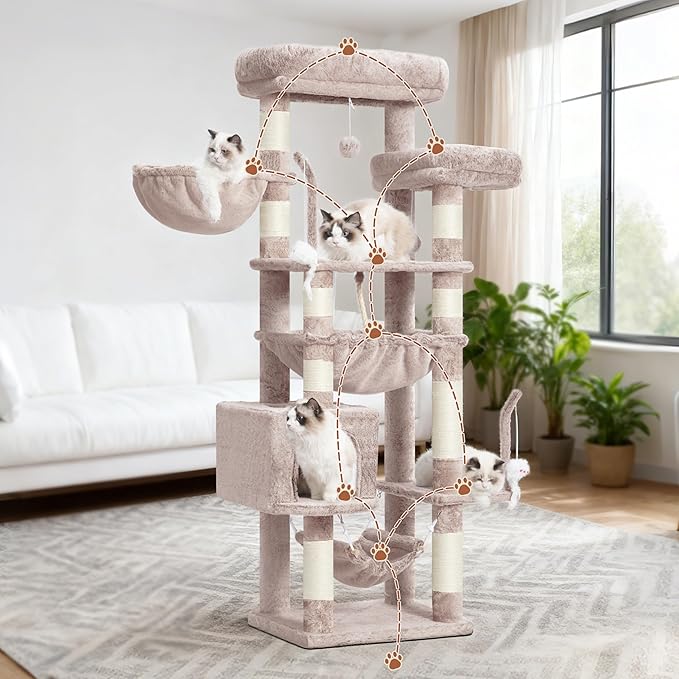 Gitelsnour Cat Tree, Cat Tower for Large Cats - Image 7