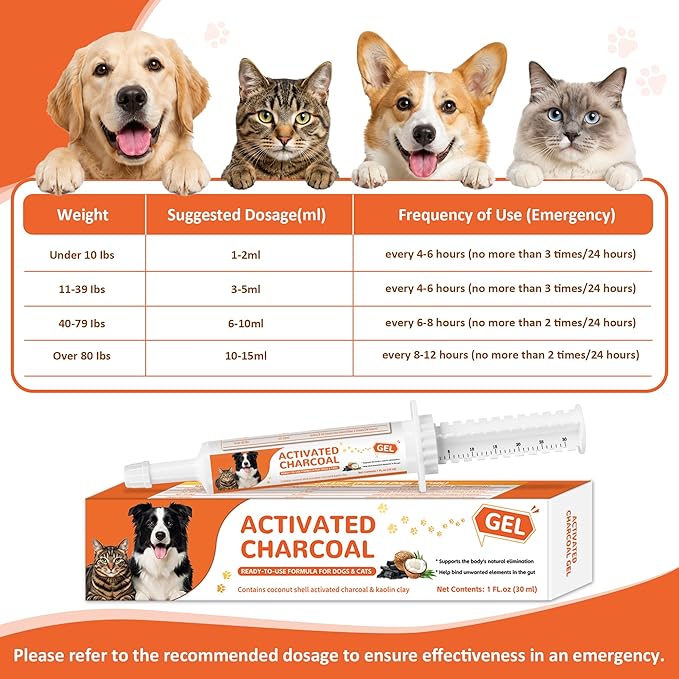 Activated Charcoal Paste for Dogs & Cats – 30 ml First Aid for Pet Poison - Image 3