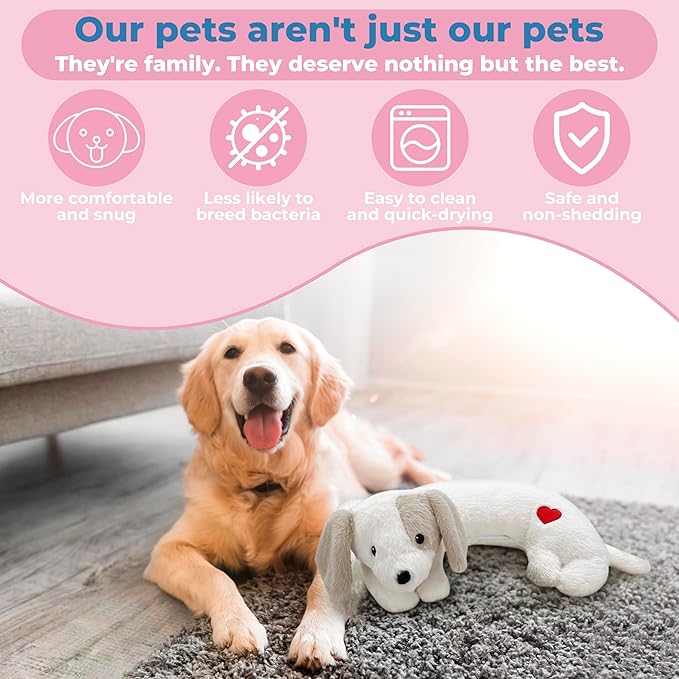 Moropaky Heartbeat Puppy Toy for Dogs, Heartbeat Stuffed Animal for Anxiety - Image 6