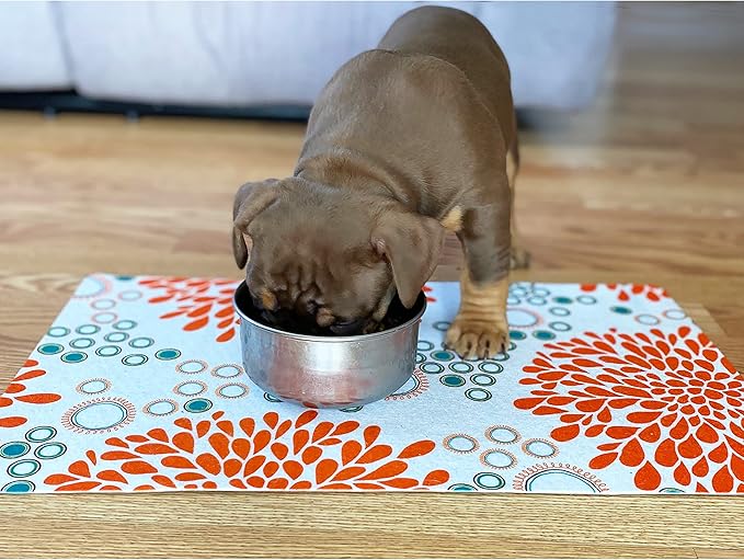 Drymate Pet Bowl Placemat, Dog & Cat Food Feeding Mat - Image 5