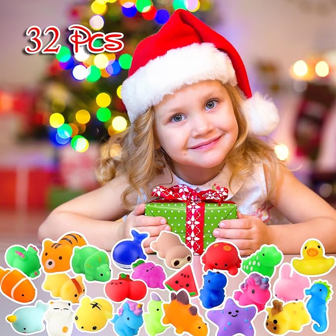 nobasco Squishies, 32 Pack Mochi Squishy Toys - Image 8