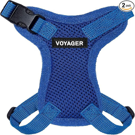 Voyager Escape-Proof Step-in Lock Cat Harness & 5ft Neoprene-Handle Leash Set by BestPetSuppliesLLC