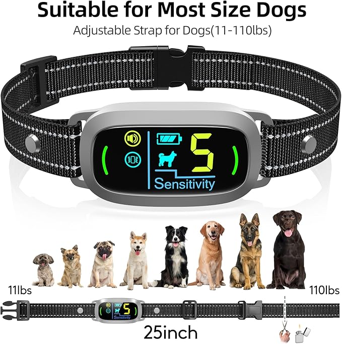 FAFAFROG Dog Bark Collar, Rechargeable Smart Collar, Anti Barking Training - Image 6