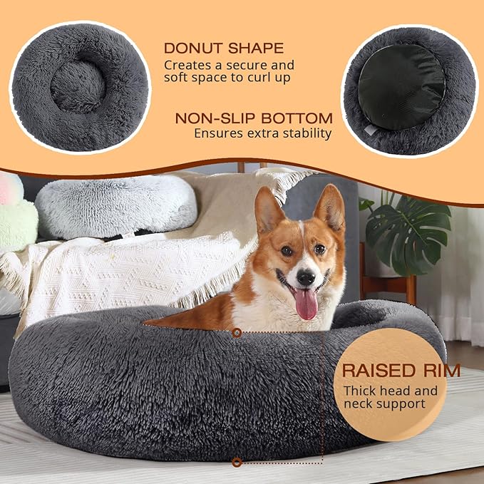 JOLLYVOGUE Dog & Cat Bed, Calming Anti-Anxiety Pet Bed - Image 5