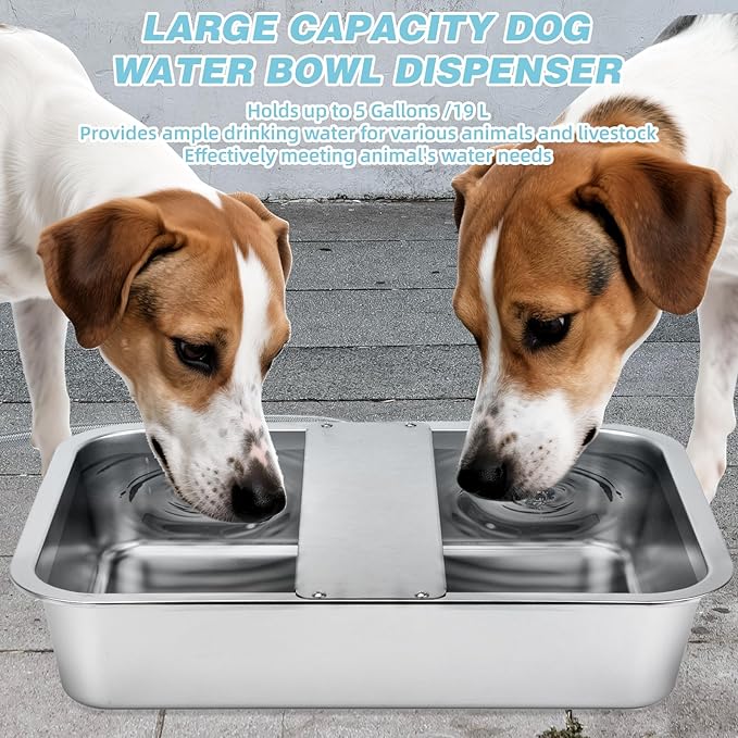 5 Gallon Automatic Dog Water Dispenser, Large Dog Water Bowl Dispenser - Image 7