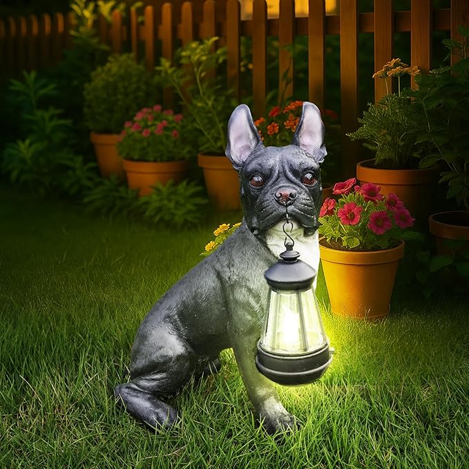 French Bulldog Dog Garden Statue - Image 2