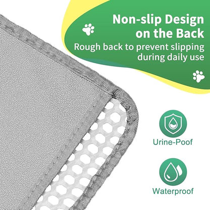 GRELY Cat Litter Mat, 25x16 Inches Litter Box Mat, 2 Layer Litter Trapping Mat - Image 4