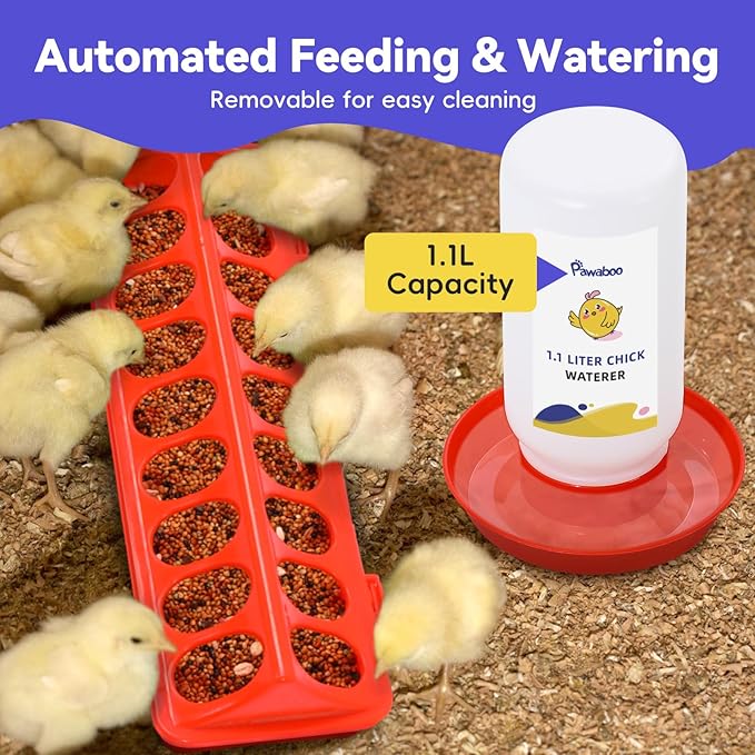 Pawaboo Chick Brooder Box for Chick Starter Kit, Brooder Pen/Chicken Supplies - Image 3