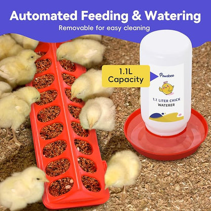 Pawaboo Chick Brooder Box for Chick Starter Kit, Brooder Pen/Chicken Supplies - Image 3