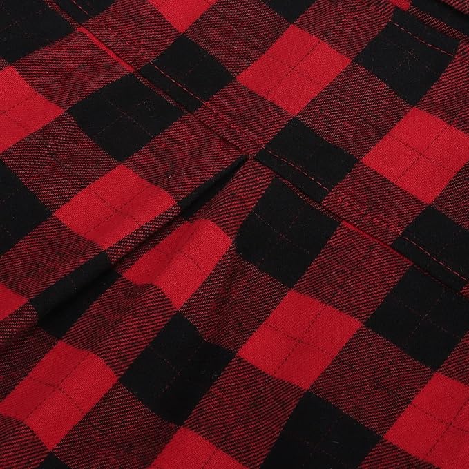 PUPTECK Plaid Dog Shirt, Cute Puppy Cat Polo T-Shirt, Soft Pet Clothes Boy - Image 5