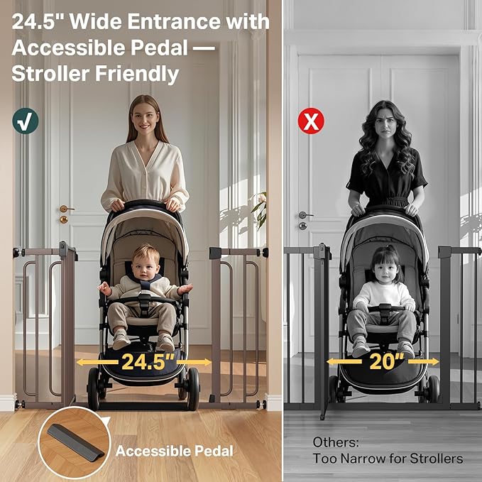 Cumbor 36.6-64" Extra Wide Baby Gate - Image 6