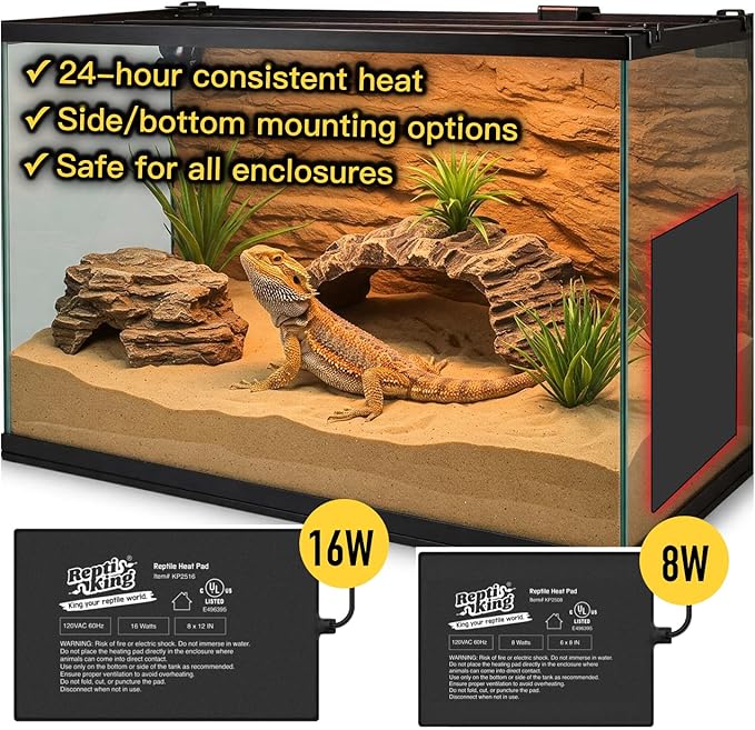 Reptile Heat Pad, Heating Pad for Reptile Tank, Bearded Dragon, Hermit Crab - Image 4