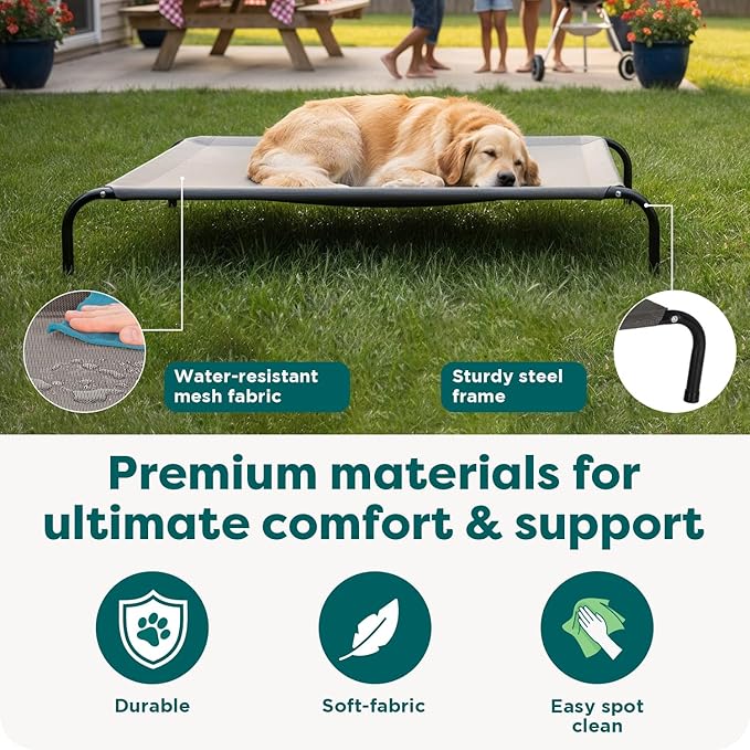 FurHaven Elevated Dog Bed, Cooling Raised Pet Cot - Image 5