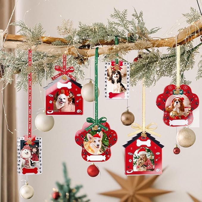 UNIQOOO Pet Christmas Acrylic Picture Frame Ornaments - Image 3