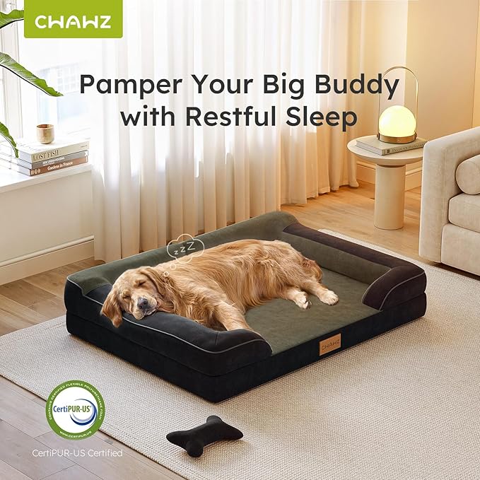 CWAWZ XXL Dog Bed for Extra Large Dogs, Giant Orthopedic Dog Bed - Image 5