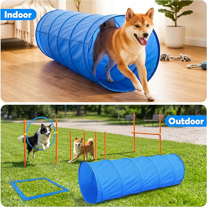 XiaZ Dog Agility Course Backyard Set, Dog Obstacle Course Training Starter Kit - Image 5