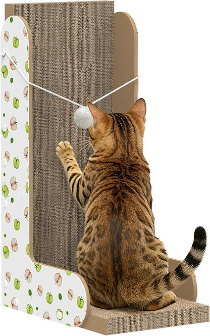 TIMHAKA Cat Scratcher, 22.7 Inch L-Shaped Cat Scratching Board by TIMHAKA