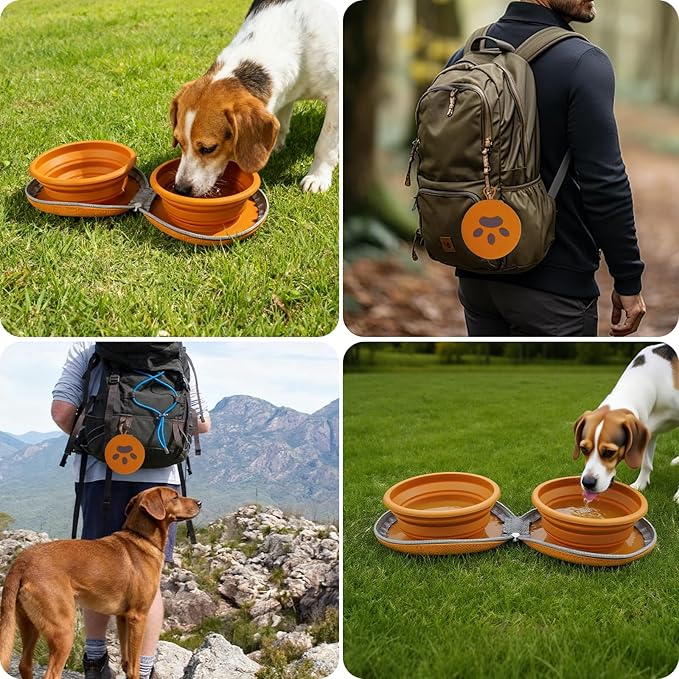 Zegcohjave Collapsible Dog Bowls, Travel Dog Bowl, Dog Water Bowl, Cat Bowl - Image 3
