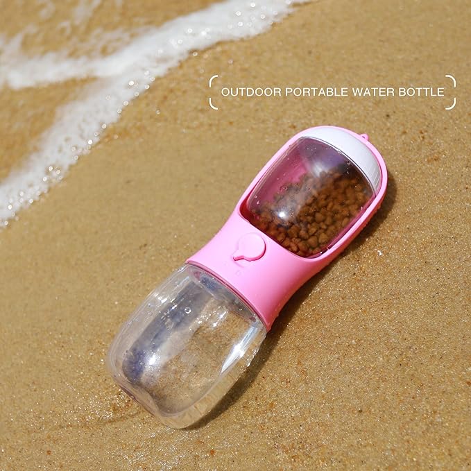 Dog Water Bottle with Food Container, Portable Leak Proof Pet Water Dispenser - Image 6