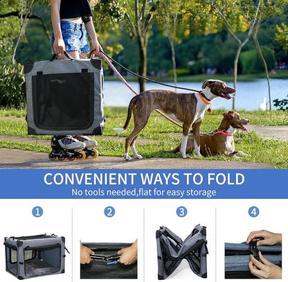 NEZUC Soft Collapsible Dog Crate - Image 4