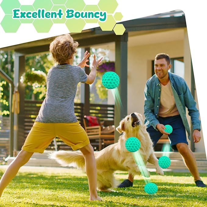 Squeaky Dog Toys for Aggressive Chewers, Indestructible Dog Balls for - Image 5