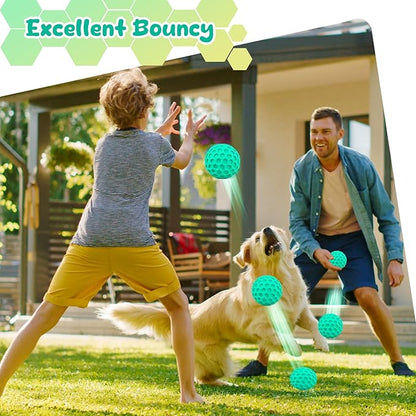 Squeaky Dog Toys for Aggressive Chewers, Indestructible Dog Balls for - Image 5
