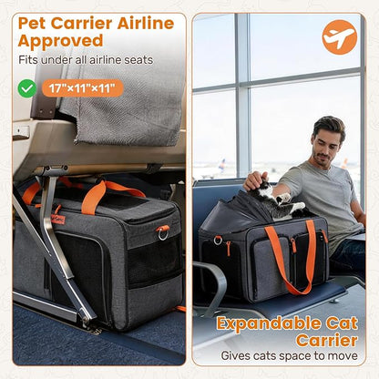 Cat Carrier Soft Sided Airline Approved - Image 4
