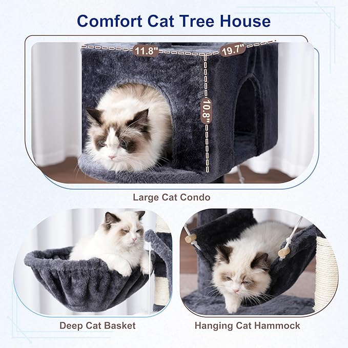 Gitelsnour Cat Tree, Cat Tower for Large Cats - Image 4