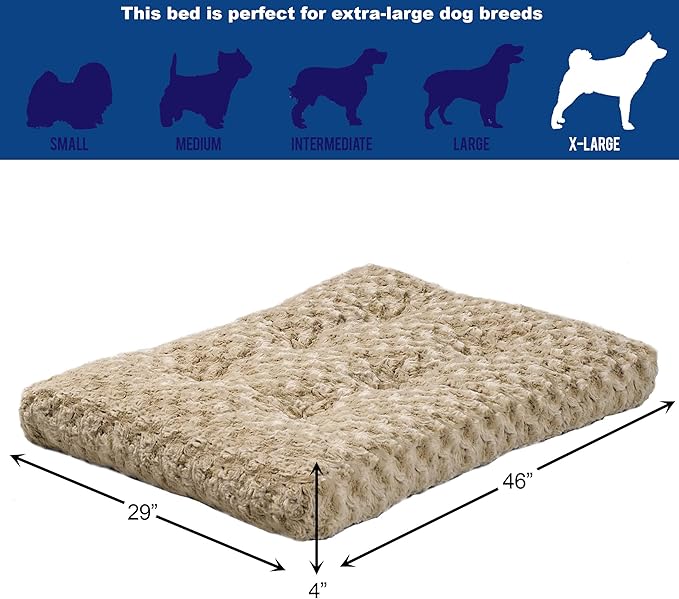 MidWest Homes for Pets XL QuietTime Deluxe Mocha Ombré Swirl Plush Pet Bed - Image 3
