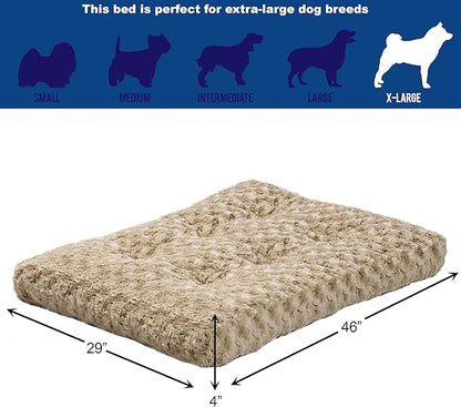 MidWest Homes for Pets XL QuietTime Deluxe Mocha Ombré Swirl Plush Pet Bed - Image 3