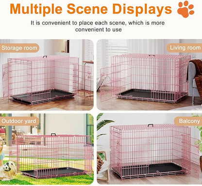 FDW XL Dog Crate 48inch Dog Cage Foldable Metal Kennel - Image 5