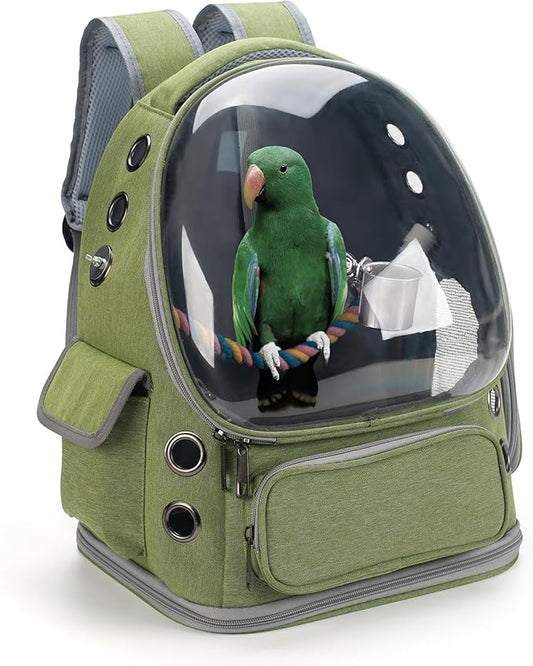 Bird Backpack Carrier Travel Cage by KREACHUR