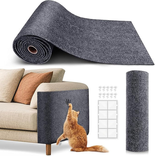 Cat Scratch Furniture Protector, Trimmable Self-Adhesive Carpet, DIY Climb Cat by VIVOYAN