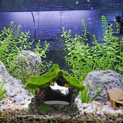Tfwadmx Aquarium Decoration House Resin Hollow Betta Hideout House Fish Hide - Image 6