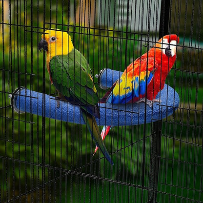 FrgKbTm U Shape Parrot Perch Stand Toy Bird Platform Sand Paw Grinding Clean - Image 3