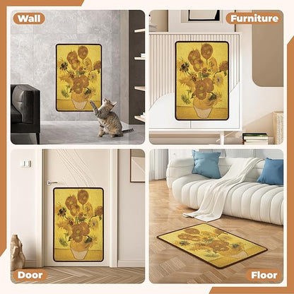 Sisal Cat Scratcher Mat, Cat Wall Scratcher - Image 6