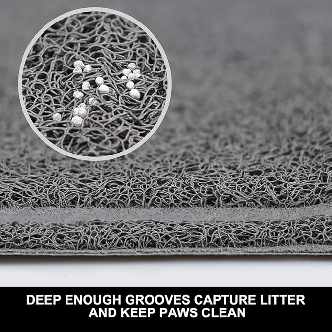 Pet Feeding Mat for Small Dogs and Cats 24" x 16" Flexible and Waterproof Dog - Image 2