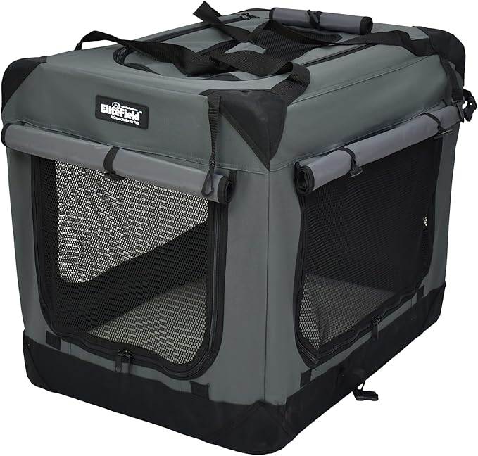 EliteField 4-Door Folding Soft Dog Crate - Image 2