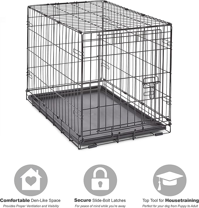 Midwest Homes for Pets 30-Inch New World Crate for Medium Breeds, 21-40 lbs - Image 3