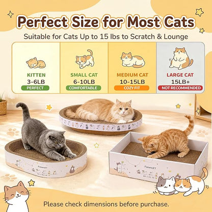 PatiencET 3-in-1 Cat Scratcher Cardboard Set - Image 5