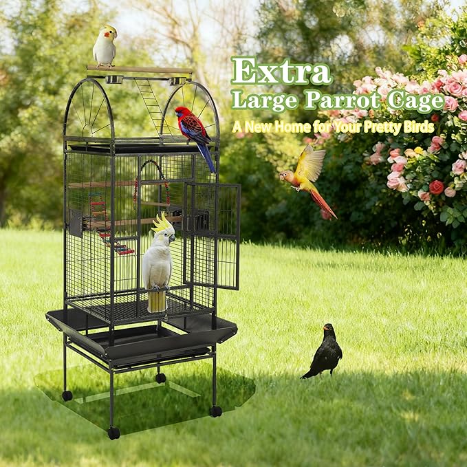 68'' Large Parrot Cage, Large Bird Cages - Image 6